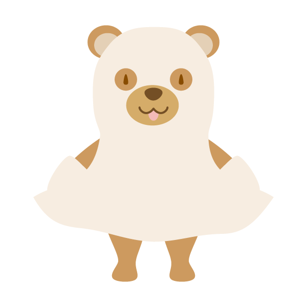 おばけの仮装をしたくま