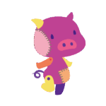パッチワークブタ