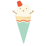 雪だるまクレープ