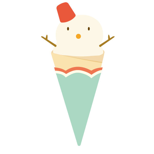 雪だるまクレープ