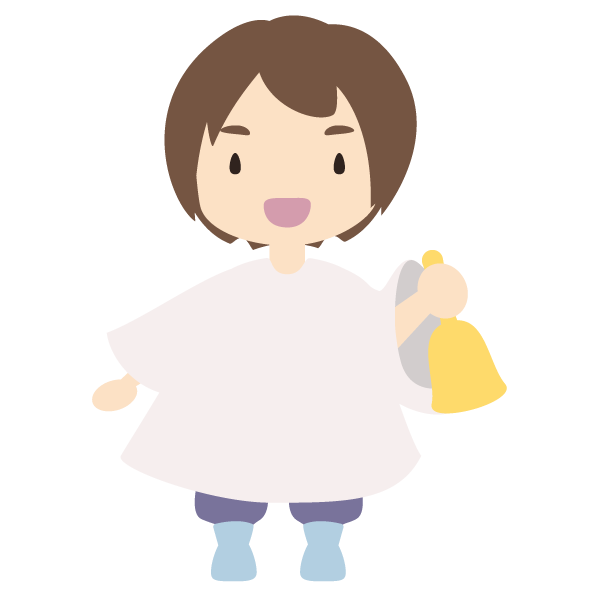 ハンドベルを鳴らす聖歌隊の少年