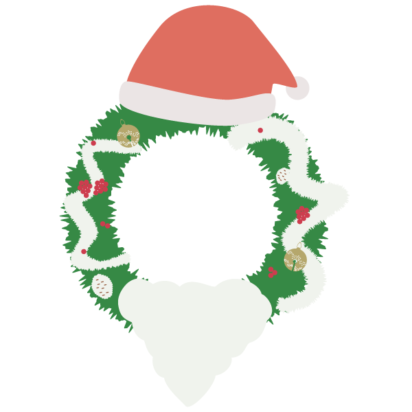 サンタのクリスマスリース