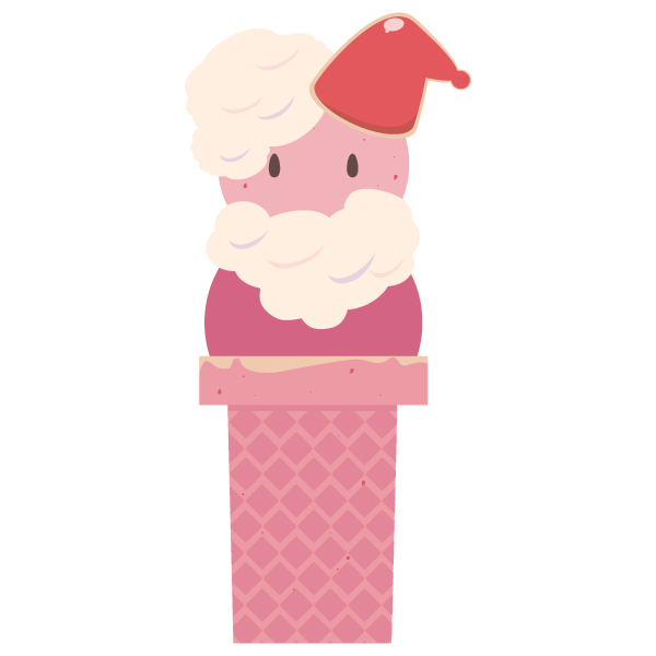 サンタのダブルアイスクリーム