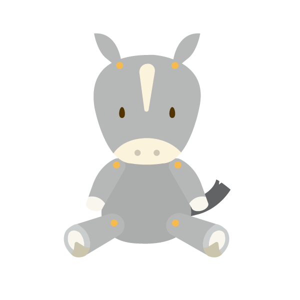 うまのぬいぐるみ