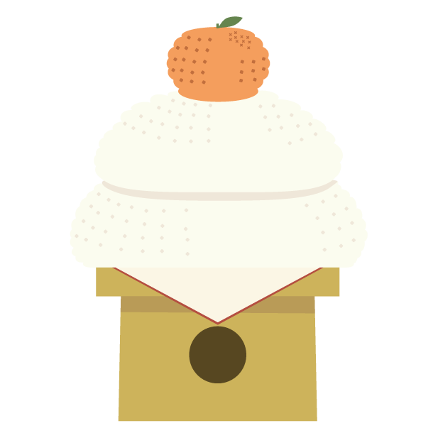 あみぐるみの鏡餅