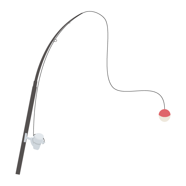 リール付きの釣り竿