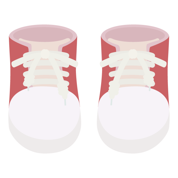 ハイカットスニーカー（赤）