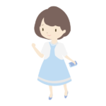 結婚式に出席する女性