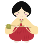 三人官女（長柄の銚子）