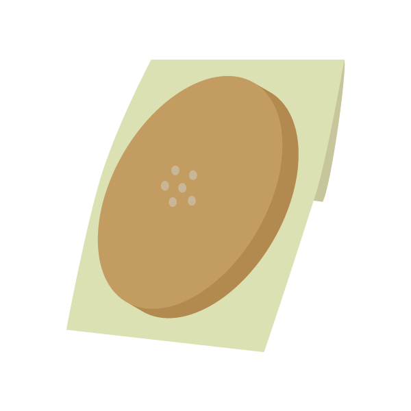 個包装されたクッキー