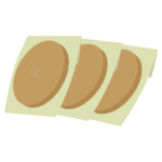 3枚の個包装されたクッキー