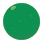 緑のスーパーボール