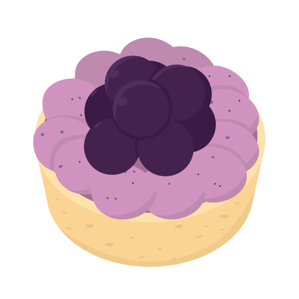 ブルーベリーのタルトレット