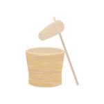 臼と杵の餅つきセット