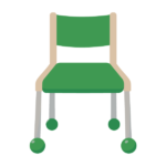 幼稚園の椅子（緑）
